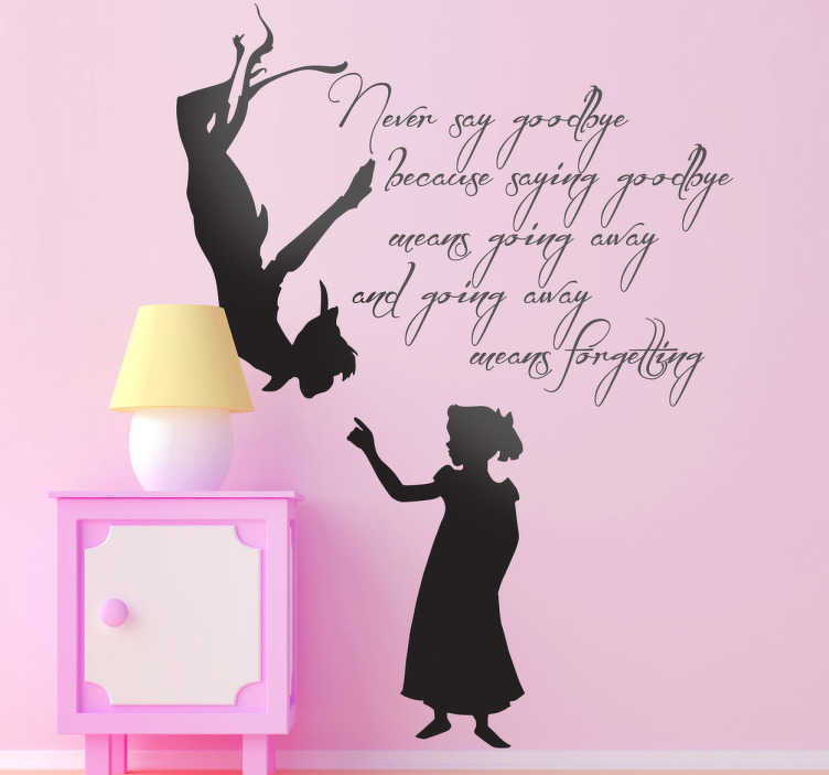 Peter Pan Und Wendy Aufkleber Tenstickers