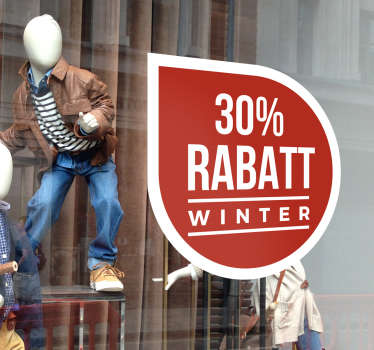 Angebot Aufkleber Winter