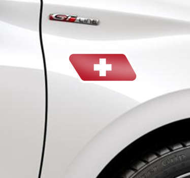 Autoaufkleber Schweizer Flagge