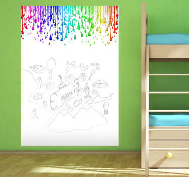 Farbverlauf Whiteboard Folie