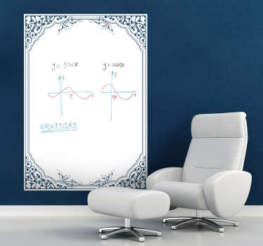 Klassischer Rahmen Whiteboard Folie