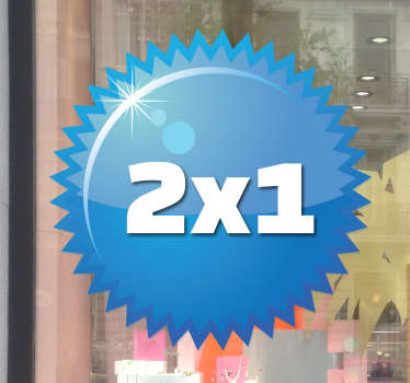 Kreis mit Zacken Aufkleber