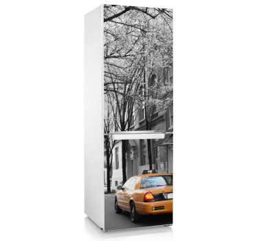 New York Taxi Kühlschrank Aufkleber