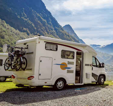 Origineller Aufkleber Sonne Wolken Auto