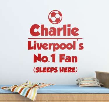 Personalisierbarer Liverpool Fan Sticker