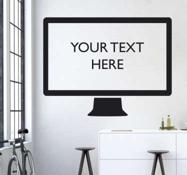 Personalisierbarer Computer Wandtattoo