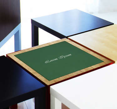 Personalisierbarer Poker Tisch Aufkleber