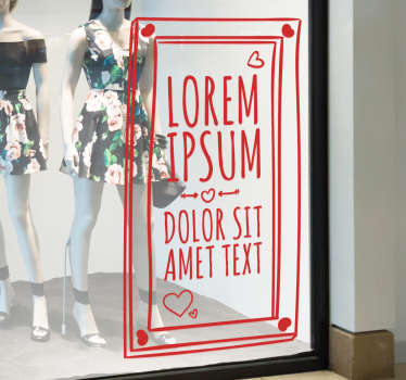 Valentinstag Plakat Aufkleber