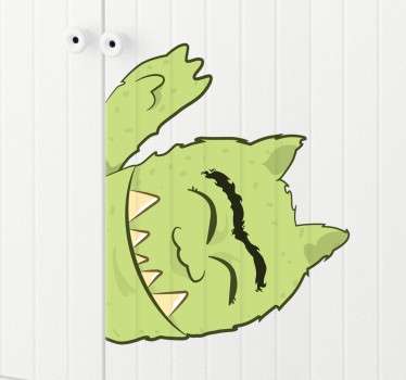 Wandschrank Monster Sticker