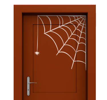 Wandtattoo Insekt Halloween Spinnennetz mit Spinne