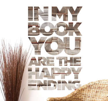 Wandtattoo Wohnzimmer Happy Ending