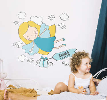Personalisierbares Wandtattoo Zahnfee