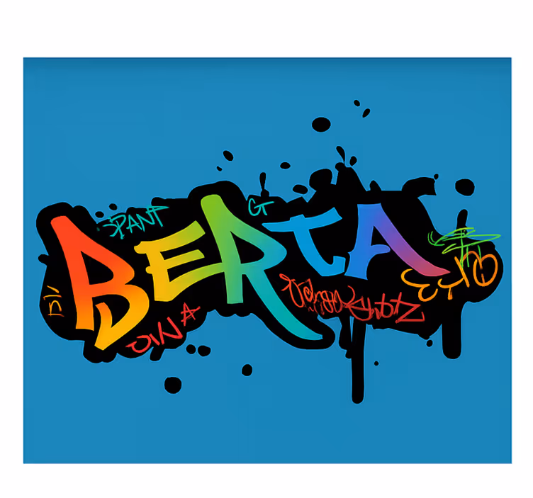 Rollo Fenster Kinderzimmer benutzerdefinierte bunte graffiti - TenStickers