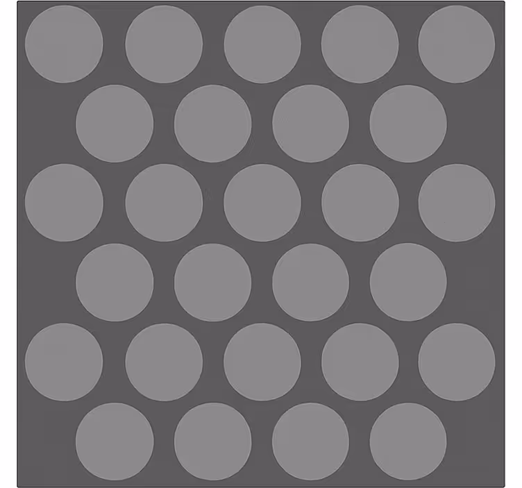 Rollo Fenster Badezimmer strukturierte graue kreise - TenStickers