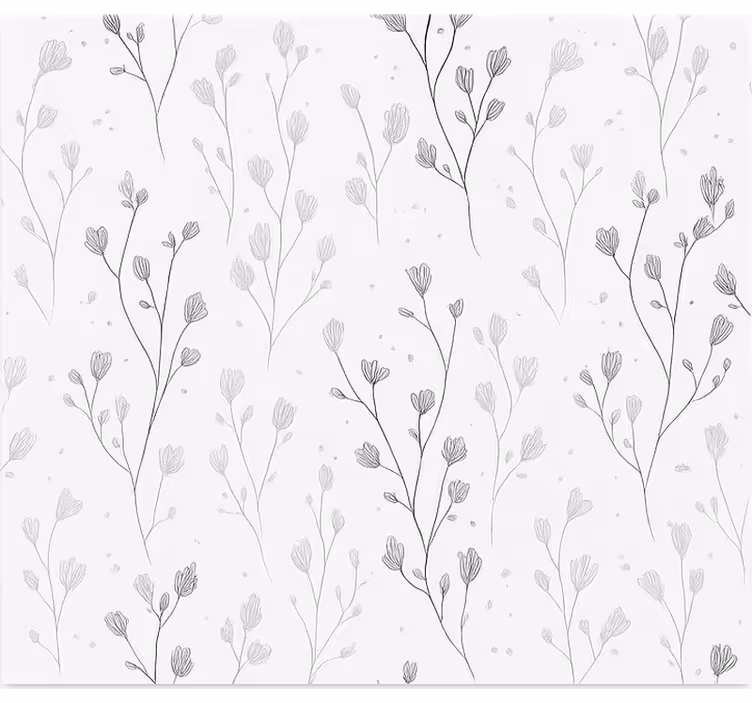 Rollo Wohnzimmer minimalistische botanische zweige - TenStickers