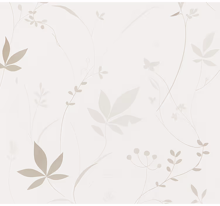 Rollo Fenster Flur minimalistisches blumenmuster - TenStickers