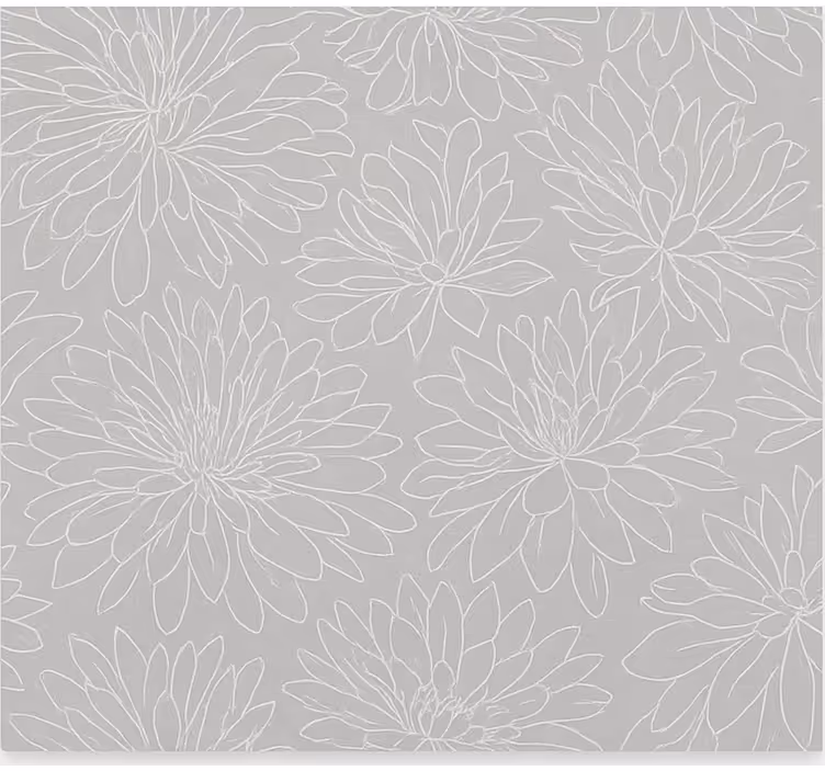 Rollo Wohnzimmer transparentes blumenmuster - TenStickers