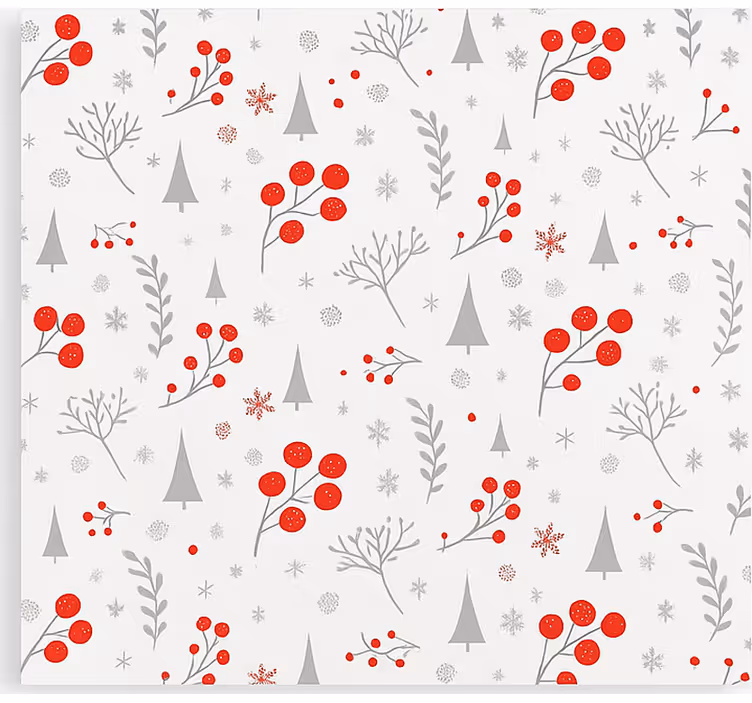 Rollo Wohnzimmer vintage-weihnachtsmuster - TenStickers