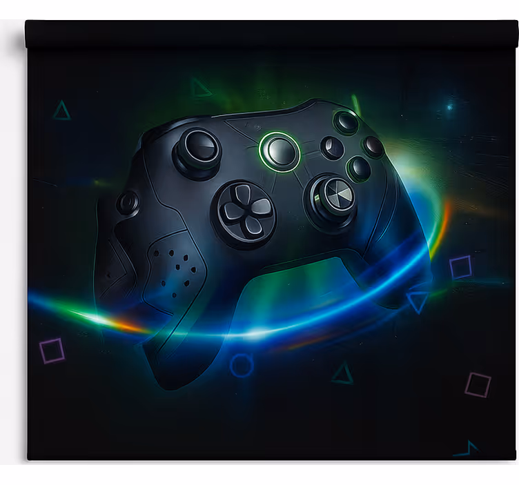 Rollo Fenster Gamer neon-futuristischer gaming-controller - TenStickers