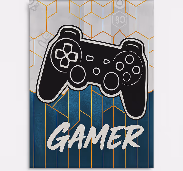 Rollo Fenster Gamer sechseck-gamer-gestalt - TenStickers