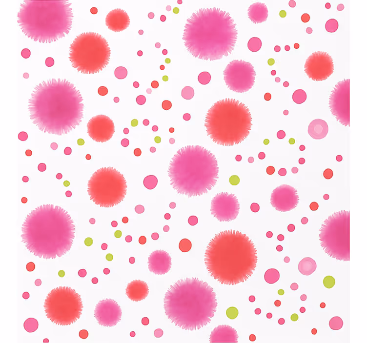 Rollo Fenster Jugenzimmer rosa pop-muster - TenStickers