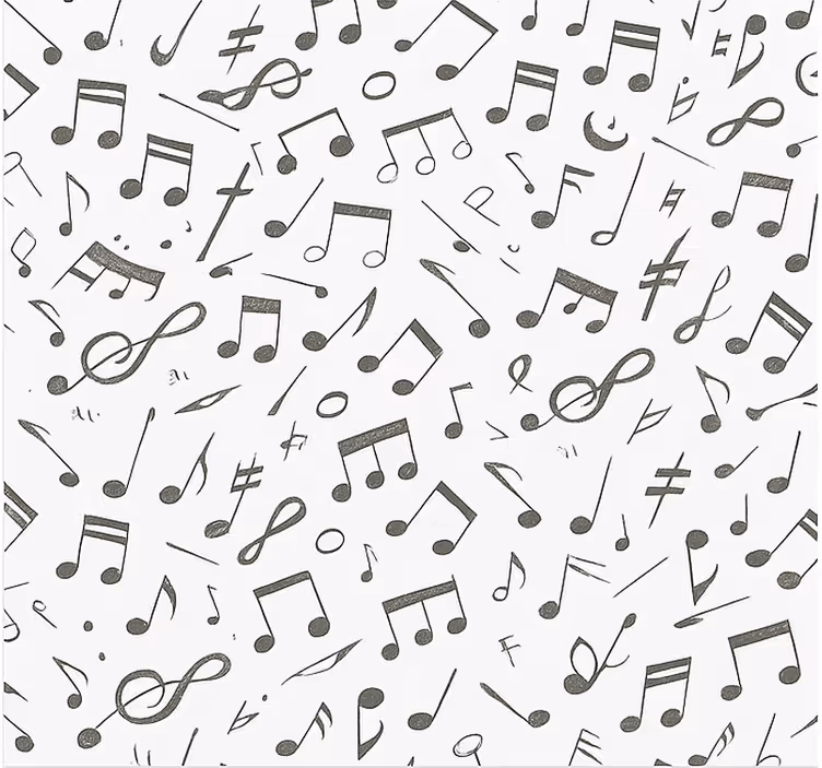 Rollo Fenster Jugenzimmer musiknoten-muster - TenStickers