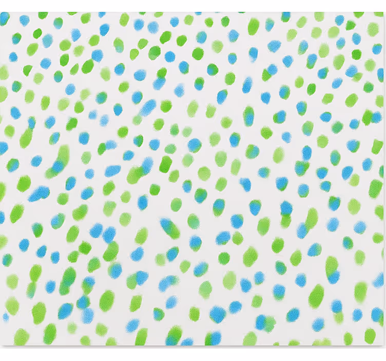 Rollo Fenster Jugenzimmer blaue und grüne punkte - TenStickers