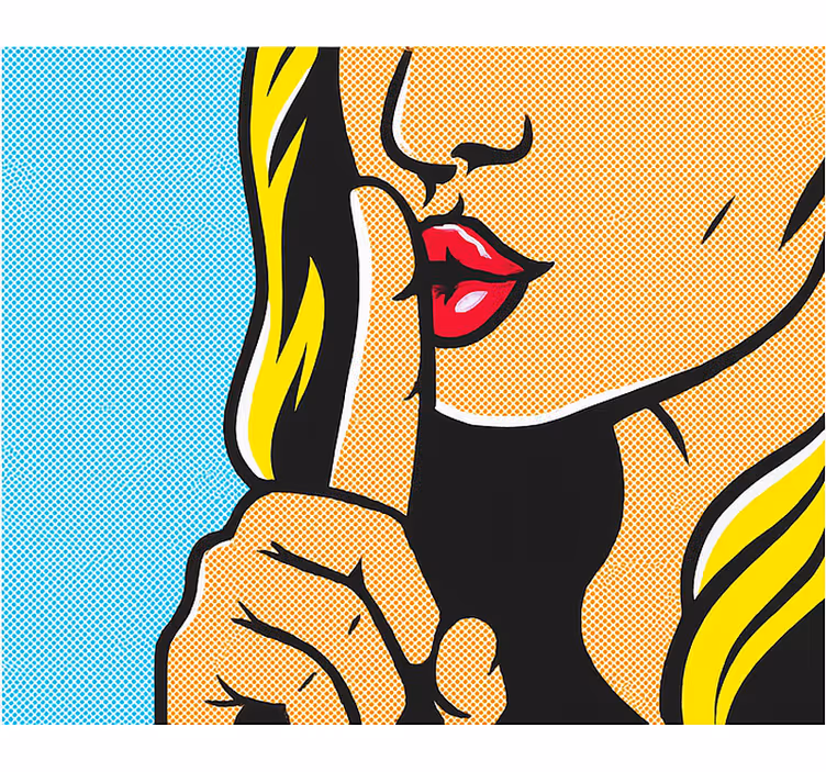 Rollo Fenster Jugenzimmer pop-art-mädchen zischt - TenStickers