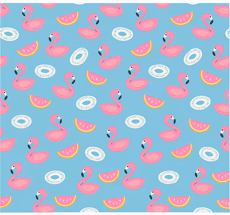 Rollo Fenster Jugenzimmer wassermelone und flamingos - TenStickers