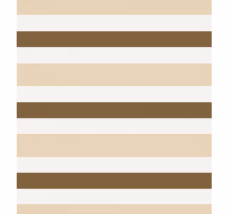 Rollo Fenster Esszimmer braun-beige Streifenmuster - TenStickers