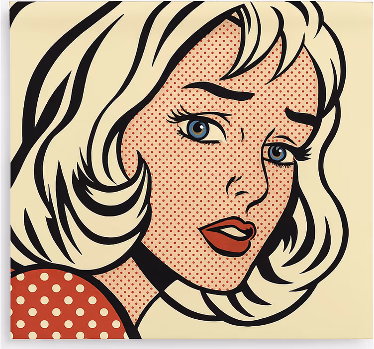 Rollo fenster jugenzimmer pop art mädchen - TenStickers