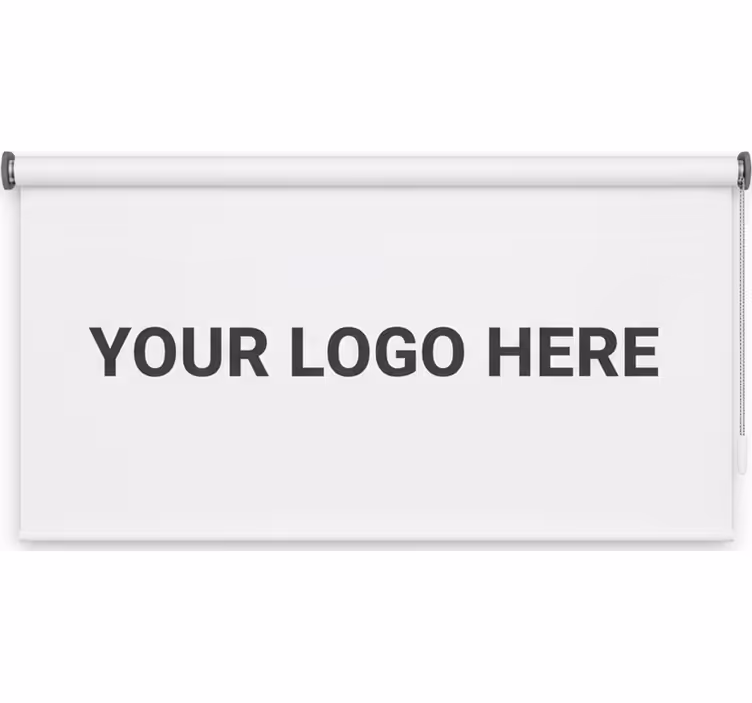 Rollo fenster home office mit individuellem logo - TenStickers