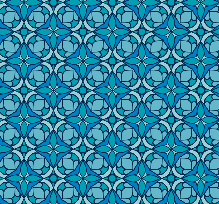 Rollo fenster badezimmer mit geometrischem ornamente-muster - TenStickers