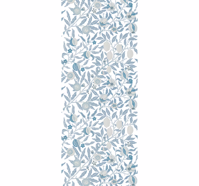 Rollo fenster badezimmer blaue blumen im viktorianischen stil - TenStickers