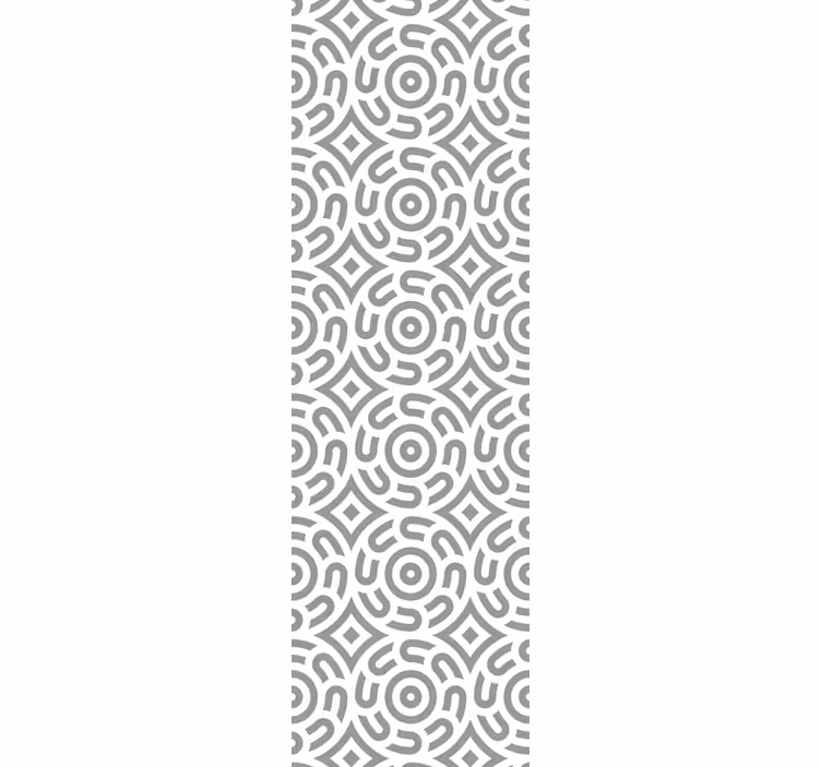 Rollo fenster büro mit weißem geometrischen muster - TenStickers