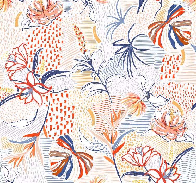 Rollo fenster esszimmer florales eleganzdesign - TenStickers