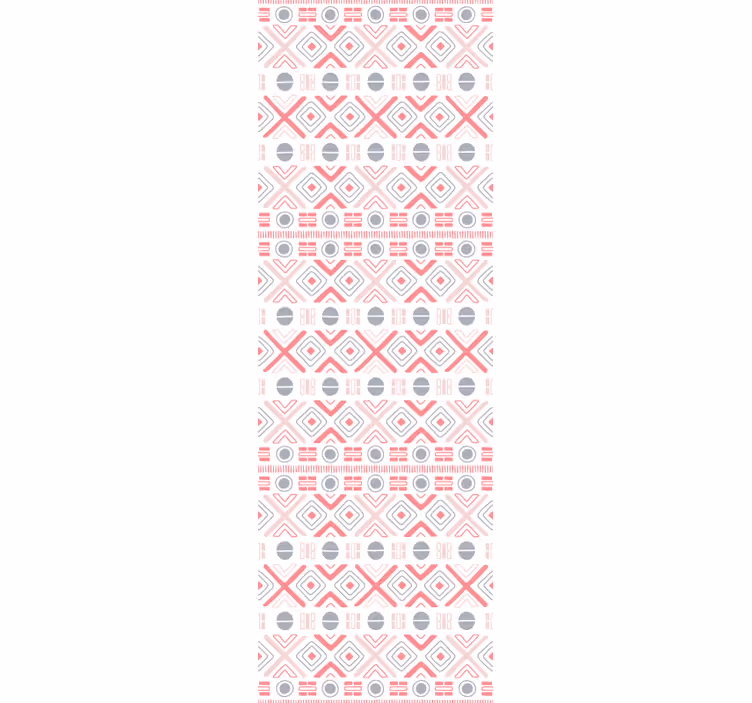 Küchenfenster rollo mit sanften tribal-mustern - TenStickers