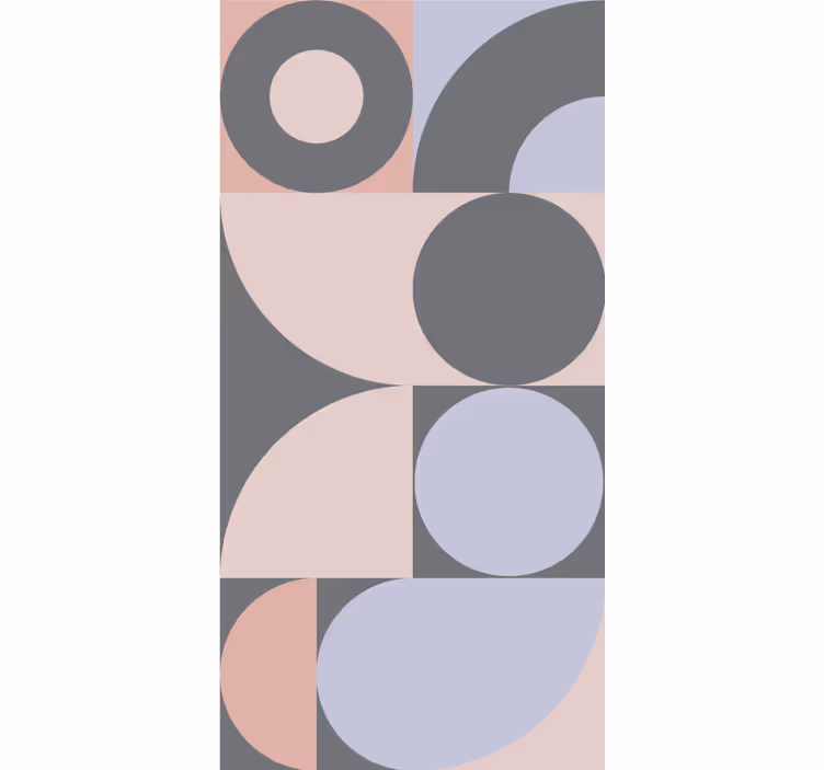 Küchenfenster rollo mit geometrischem kreismuster - TenStickers