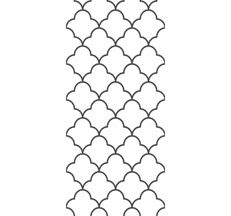 Küchenfenster rollo im geometrischen marokkanischen design - TenStickers