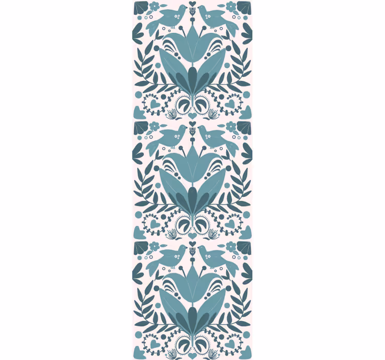 Küchenfenster rollo mit blauem vogelmotiv - TenStickers
