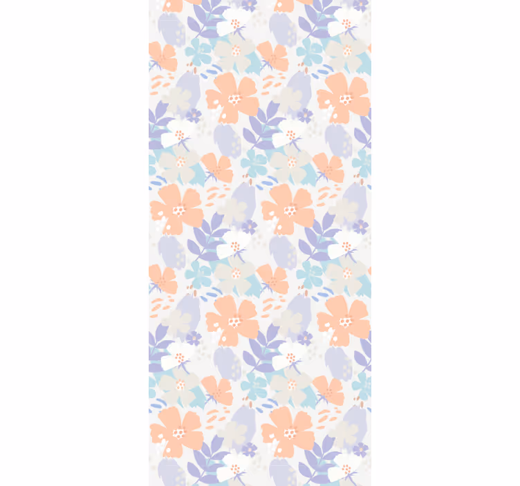 Küchenfenster rollo im nordischen stil mit blumen - TenStickers