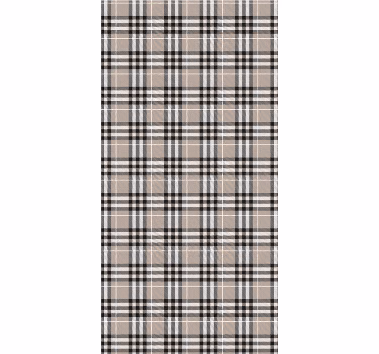 Küchenfenster rollo im traditionellen schottischen grau-tartan - TenStickers