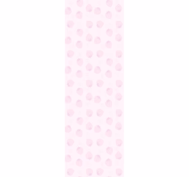 Küchenfenster rollo erdbeermuster auf pink - TenStickers
