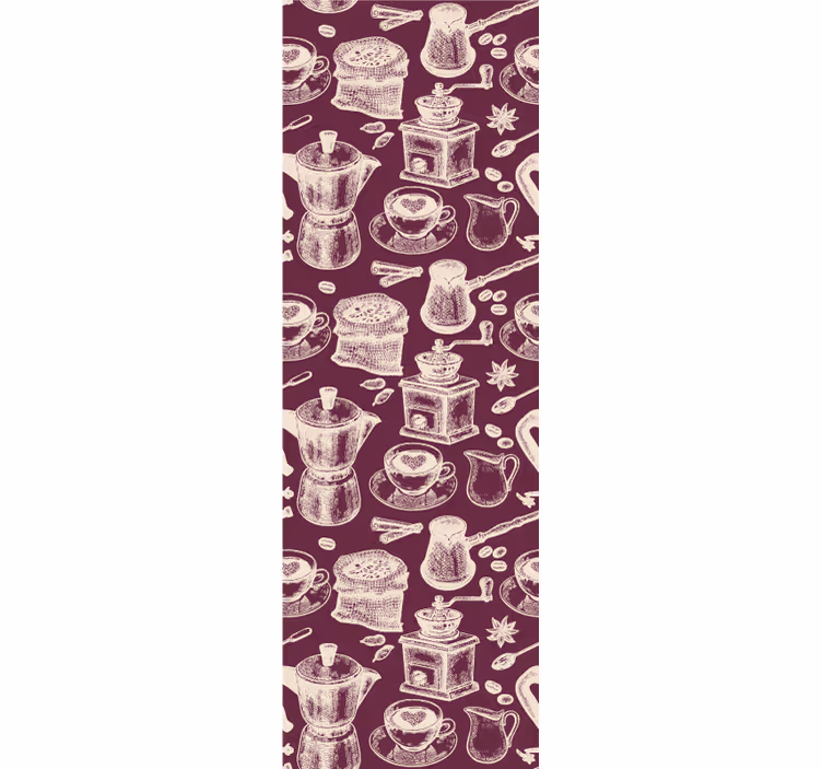 Küchenfenster rollo mit kaffeemuster design - TenStickers