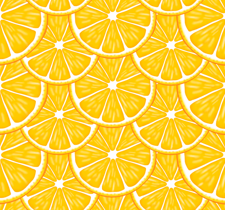 Küchenfenster rollo mit orangefarbenem muster - TenStickers