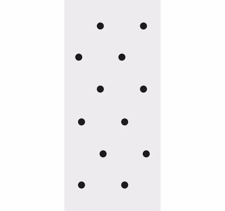 Küchenfenster rollo mit nordischen schwarzen punkten - TenStickers