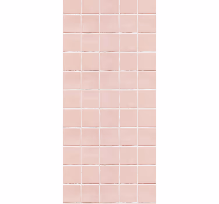 Küchenfenster rollo einfache blush-pink fliesen - TenStickers