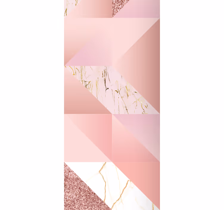 Rollo fenster esszimmer in pinkgoldenem marmor - TenStickers