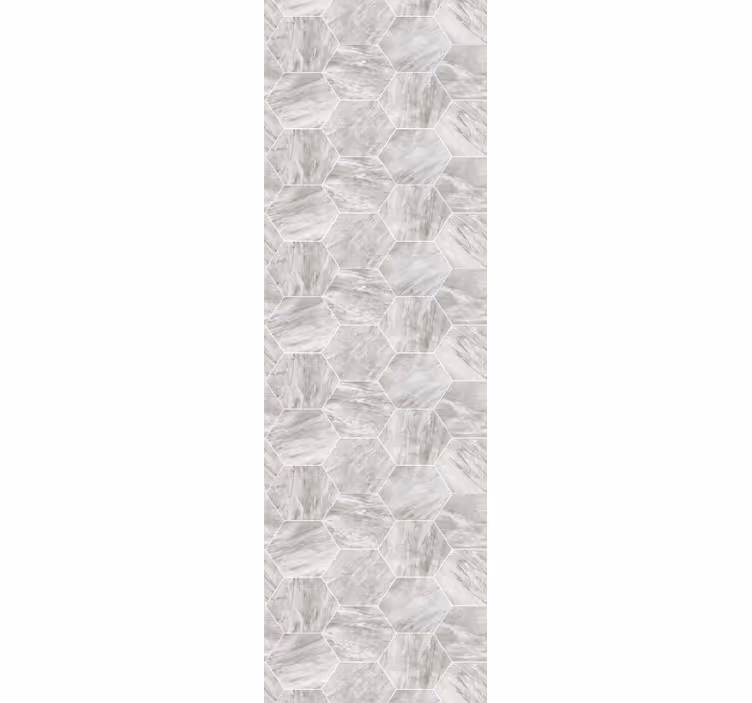Rollo fenster esszimmer in goldmarmor hexagonal - TenStickers
