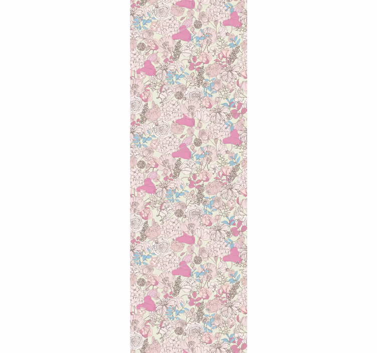 Rollo fenster esszimmer im floralen grandmillenial stil - TenStickers